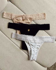 PANTIES PRETINA DE ENCAJE