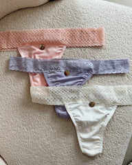 PANTIES PRETINA DE ENCAJE